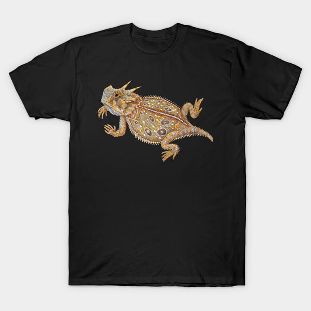 Horned Lizard T-Shirt by Tim Jeffs Art